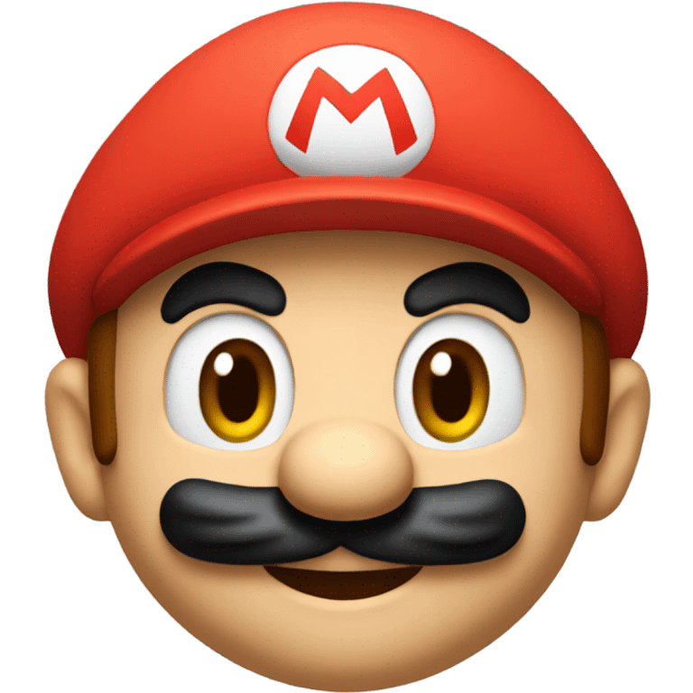 Super mario face red emoji