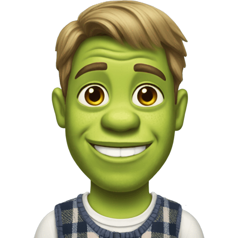 Preppy Shrek  emoji