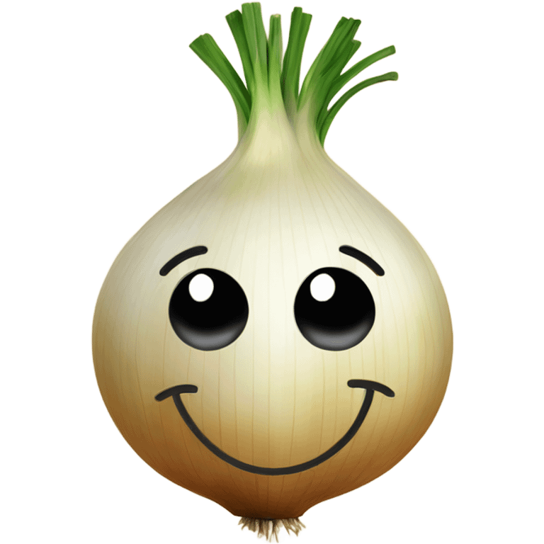 onion with smiley face emoji