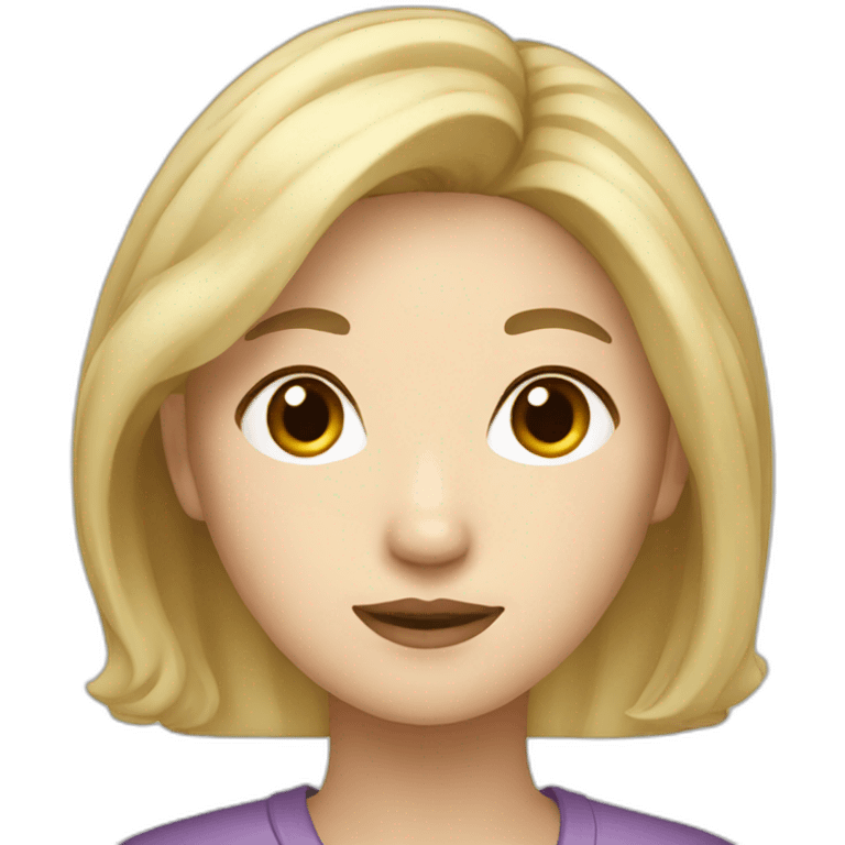 Korean blonde woman emoji