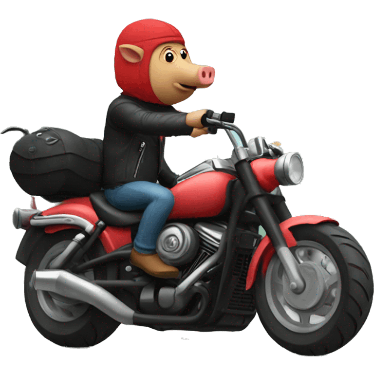 hog on the motorcycle emoji