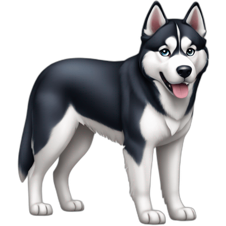 Dog Siberian Husky full-height emoji