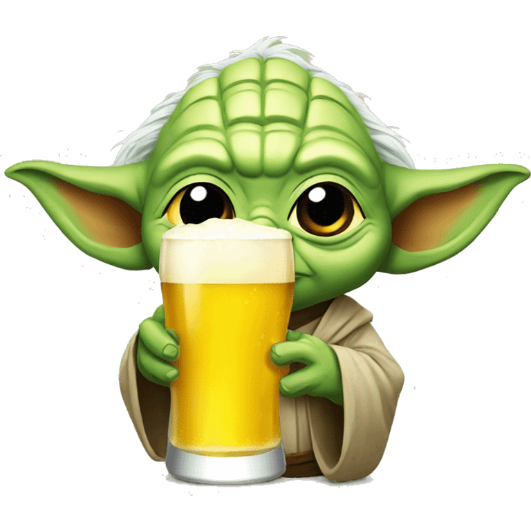 Yoda-drink-beer emoji