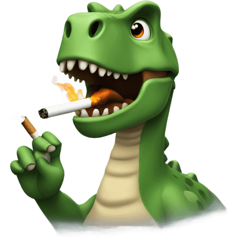 Dino smoking  emoji