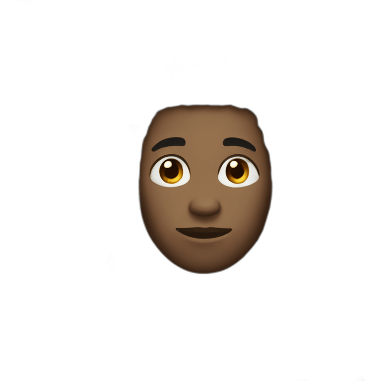 A black man with short dreadlocks emoji