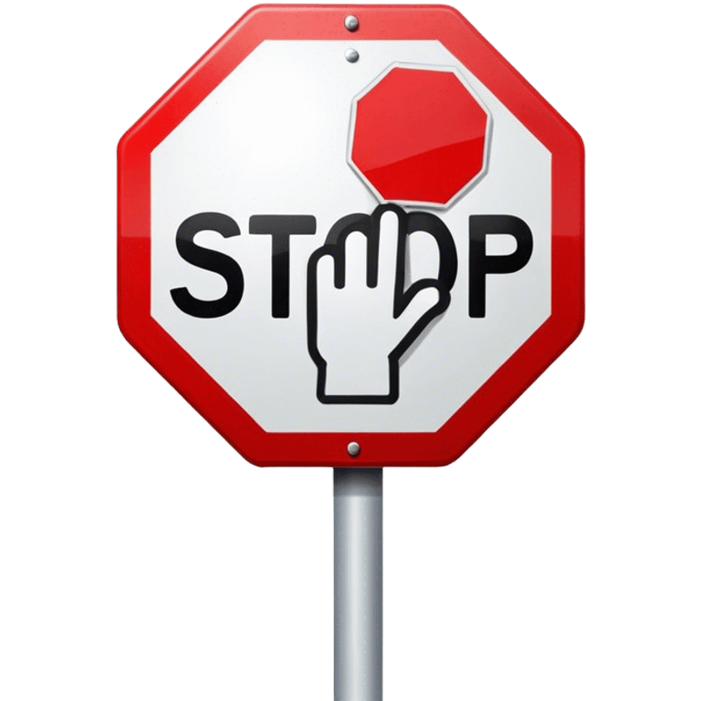 Stop sign emoji