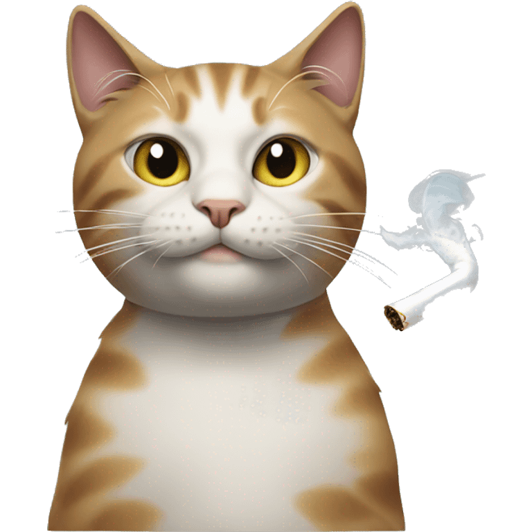 Cat smoking  emoji