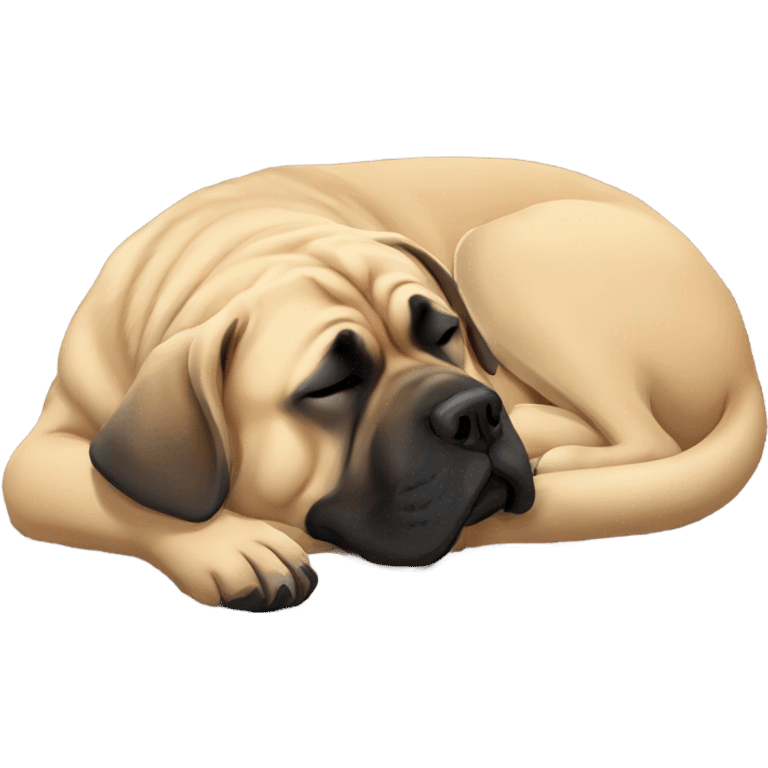 English Mastiff sleeping  emoji