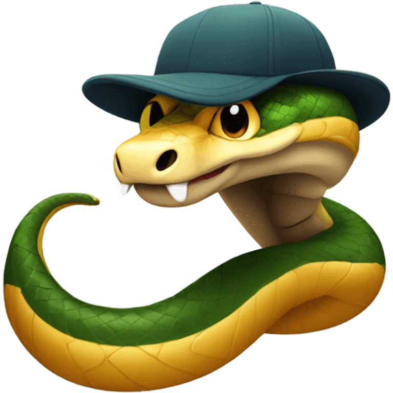 Snake with the snapback emoji