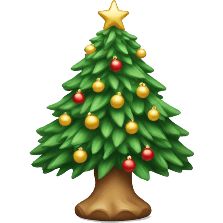 Beautiful Christmas tree emoji