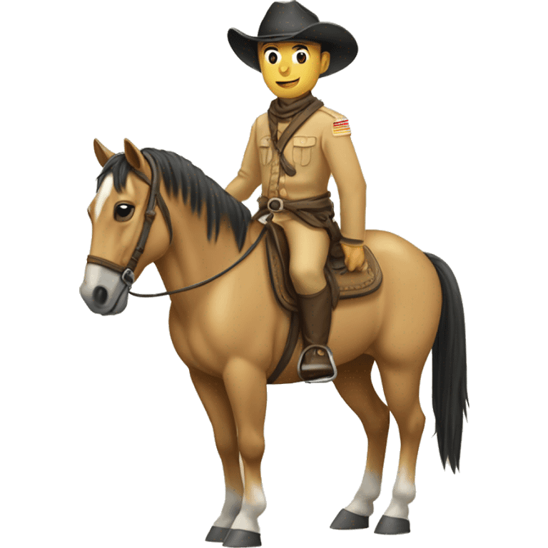 Buckskin Horse and gi emoji