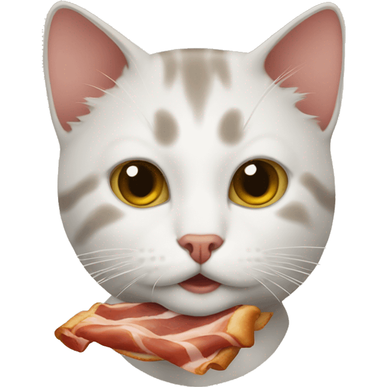 cat with bacon emoji