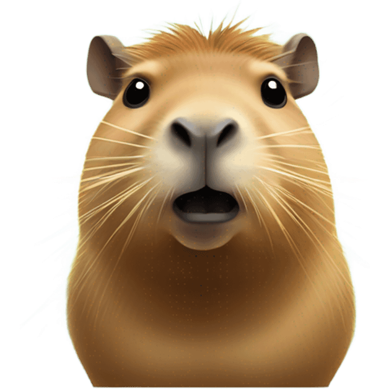 Capybara with laser eyes emoji