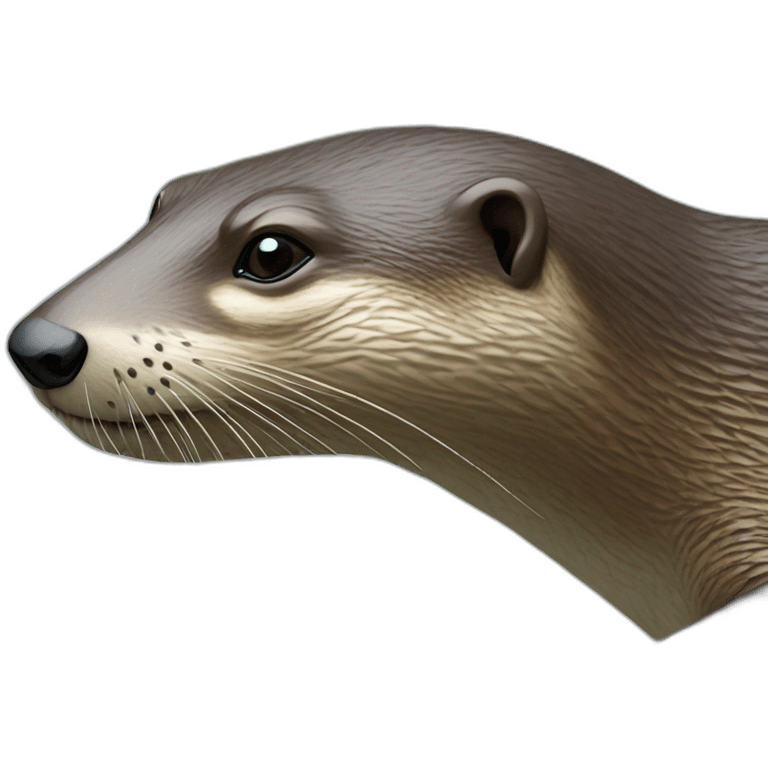 Loutre sur tortue emoji