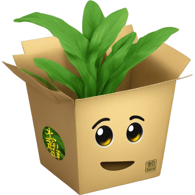 plants bloom in a Chinese noodle box


 emoji