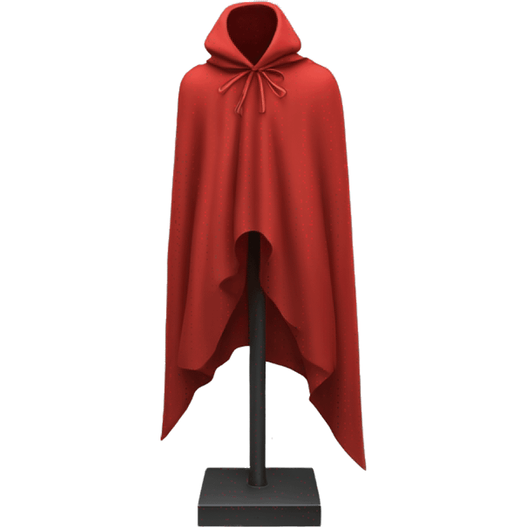 faceless mannequin flapping red cape emoji