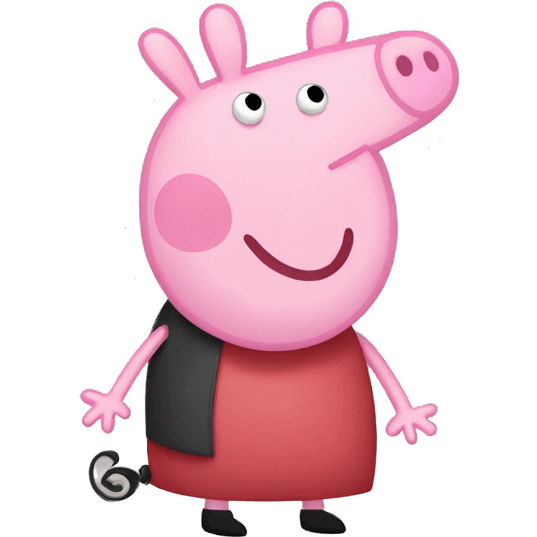 baddie peppa pig with extra long nails emoji