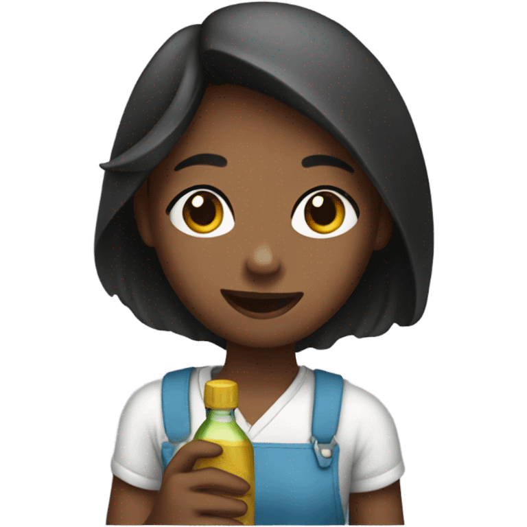 girl with a bottle  emoji