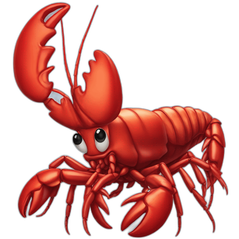 A lobster wearing a lobster hat emoji