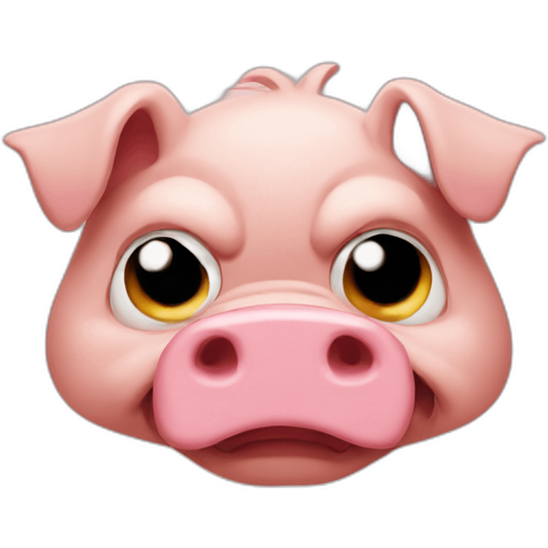 angry pig emoji