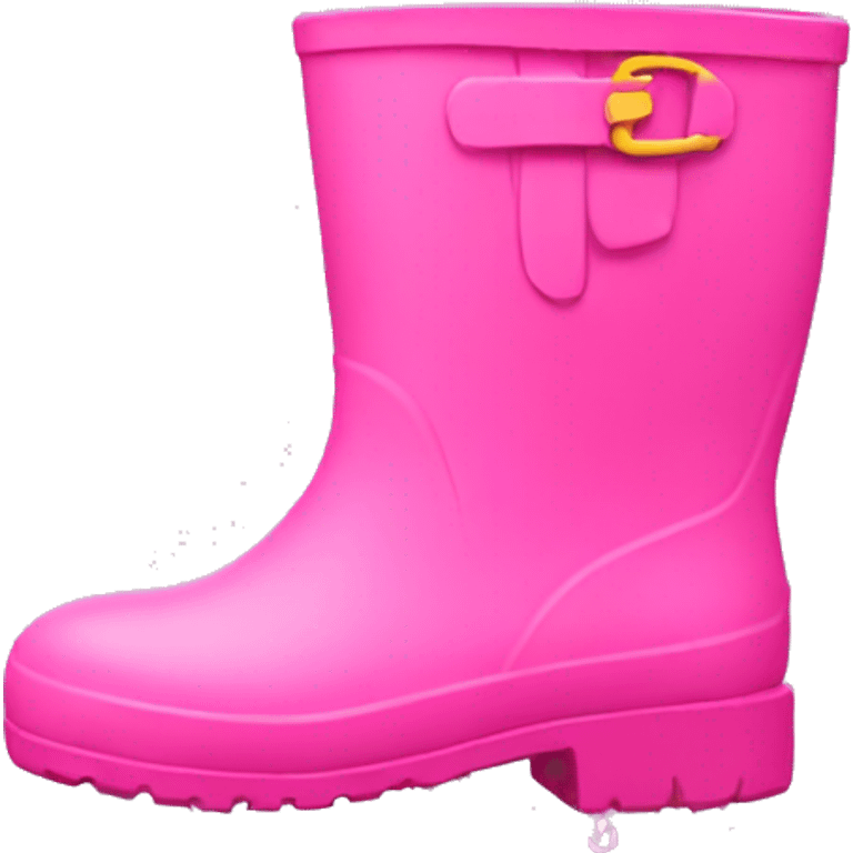 Pink rain boots emoji