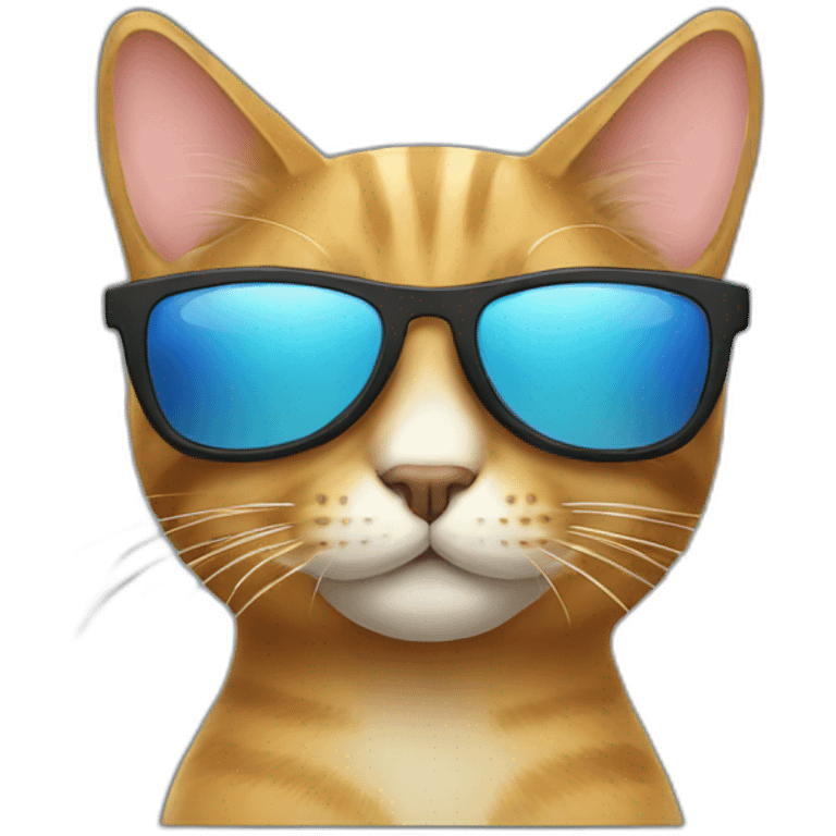 Cat with sunglasses emoji