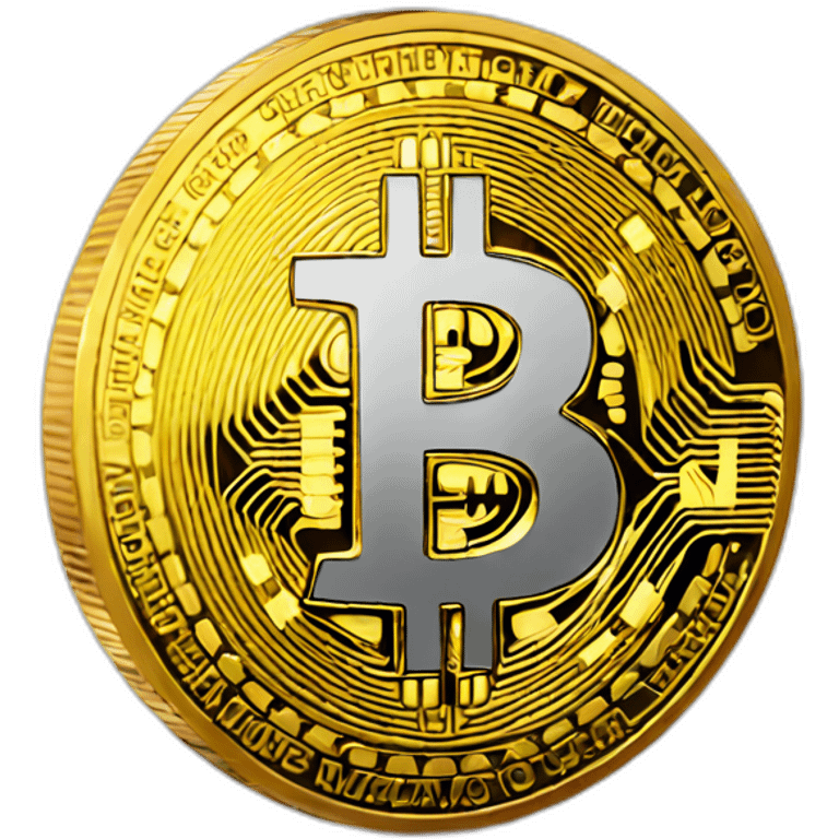 golden bitcoin emoji