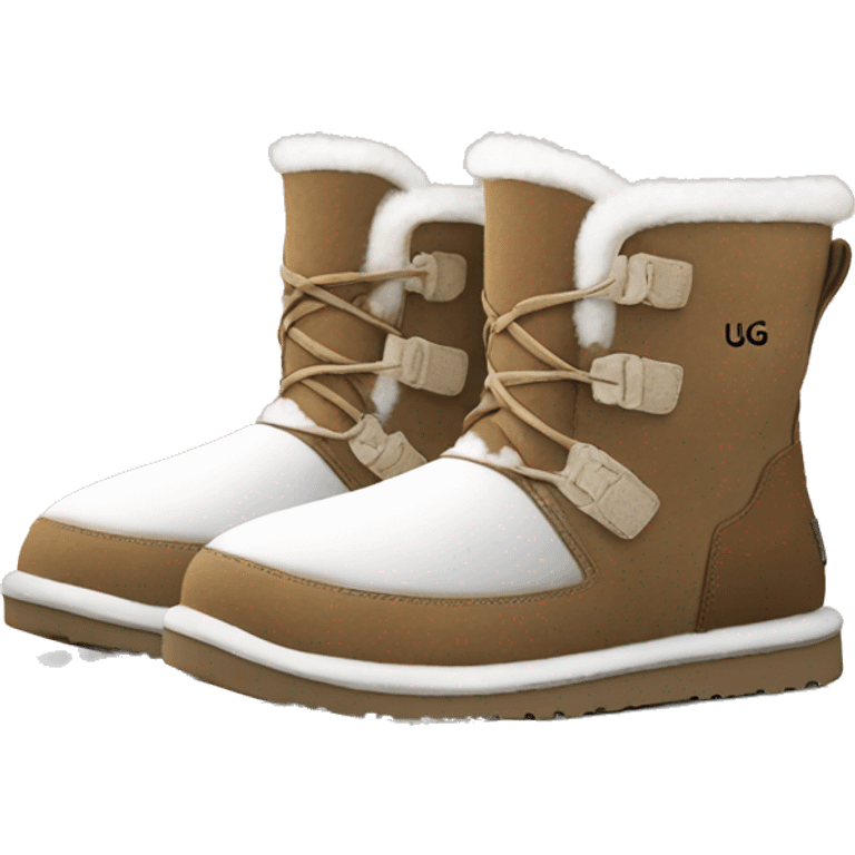 Ugg boots in snow emoji