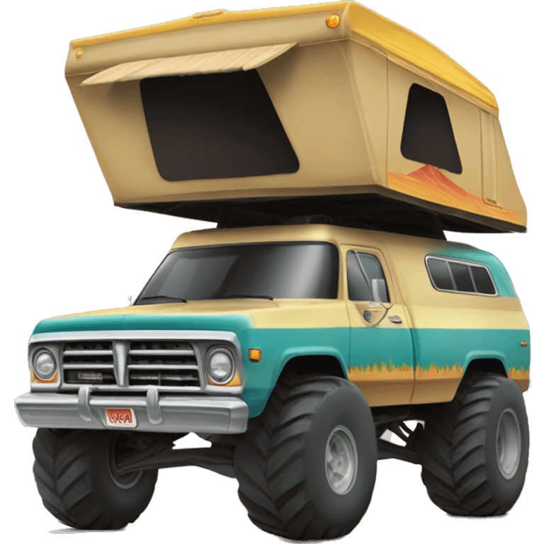 Real 70s Winnebago Indian monster truck emoji