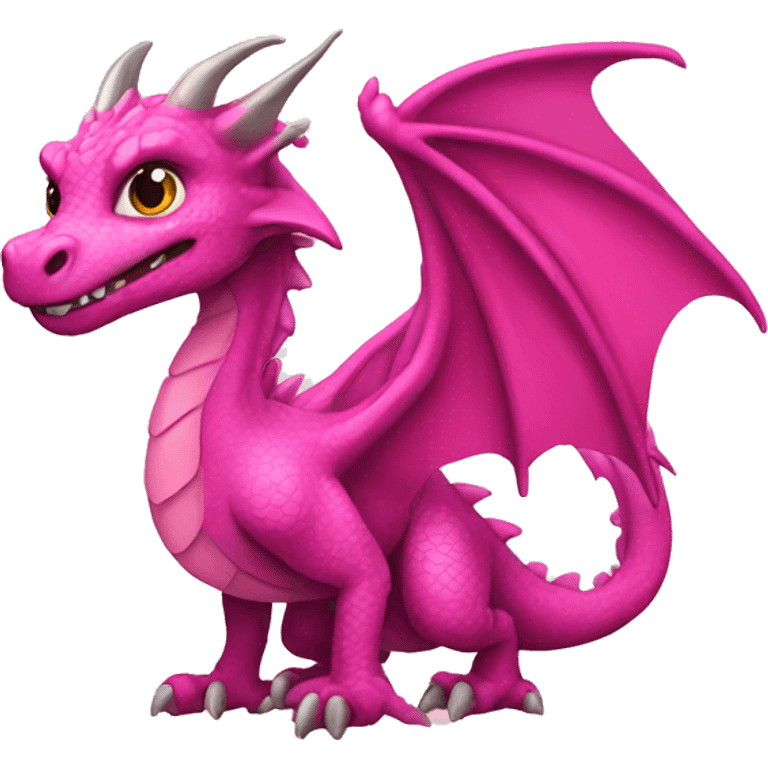 Pink dragon emoji