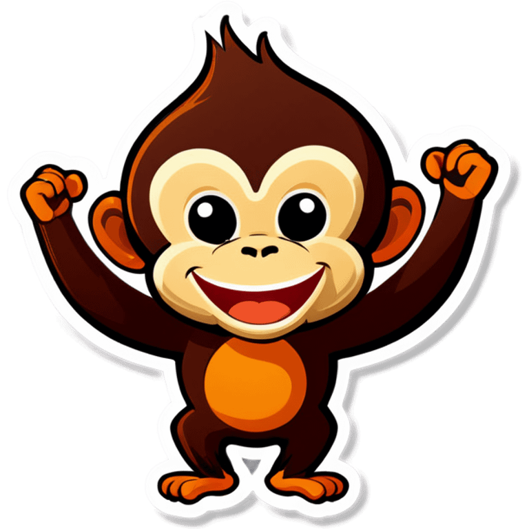 Happy monkey emoji