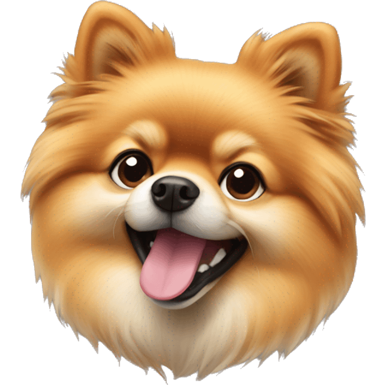 The Pomeranian dog emoji