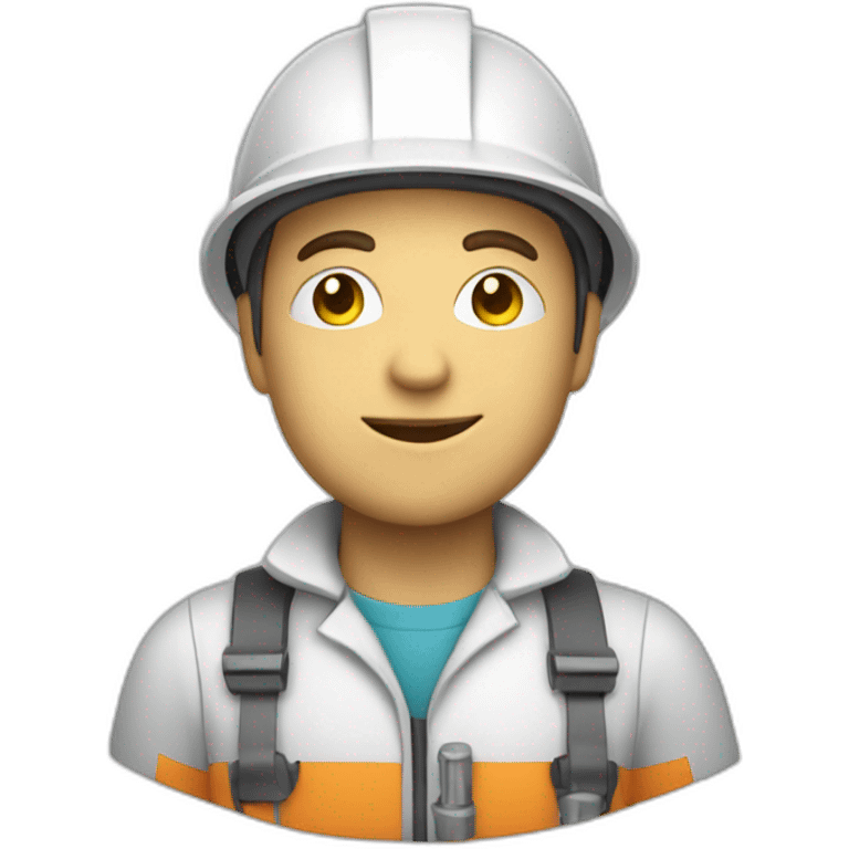 Chemical Operator with a white helmet emoji