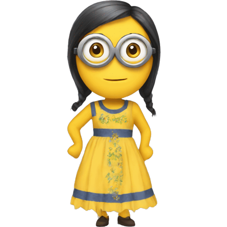 Minion in dress emoji