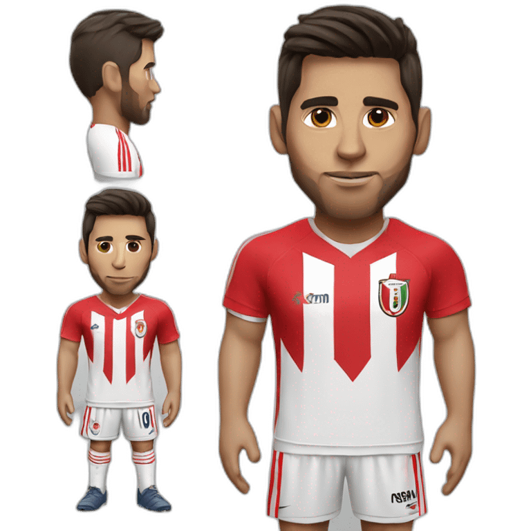 Messi con camiseta de peru emoji