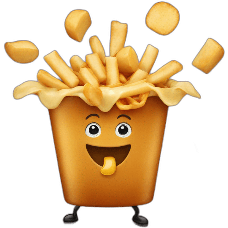 Poutine qui danse  emoji