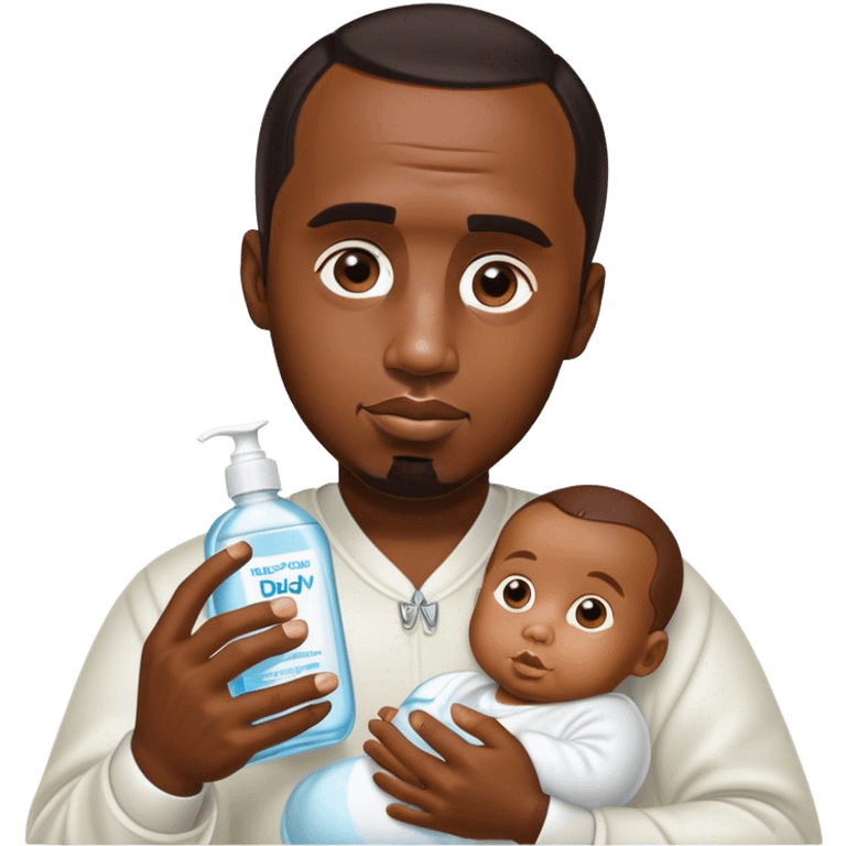 p diddy holding baby oil emoji