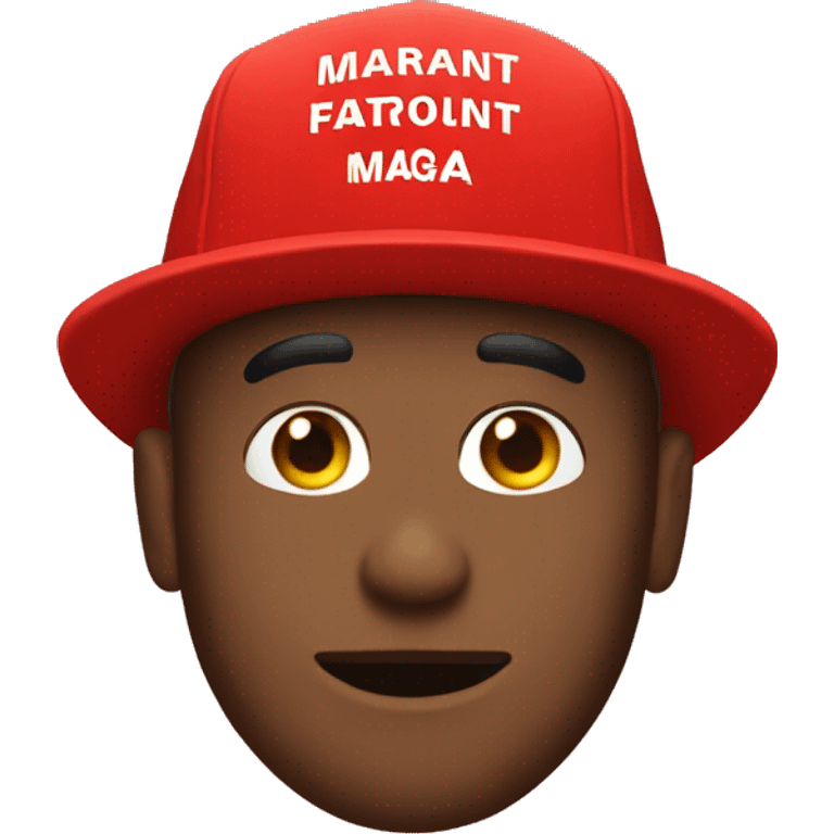 red MAGA hat emoji