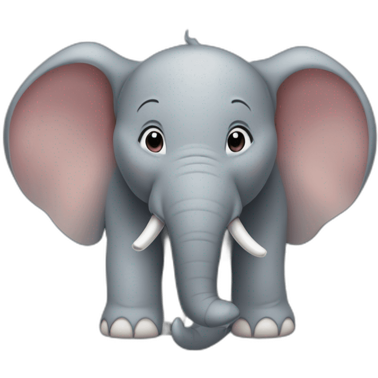 Éléphant sur une souris emoji