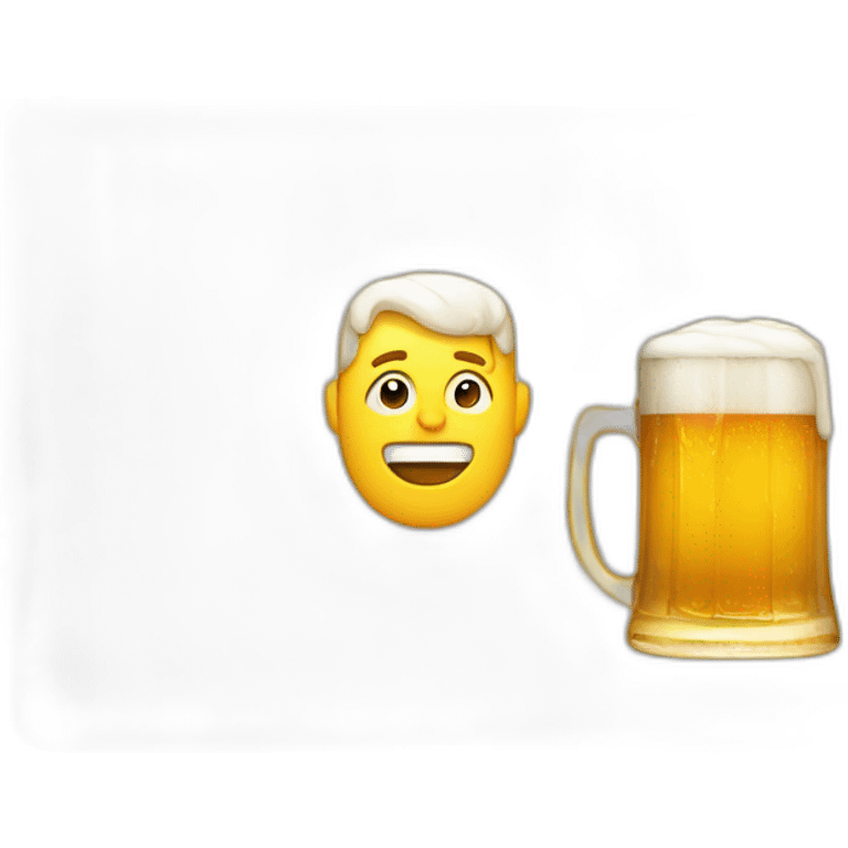 man am macbook mit bier emoji