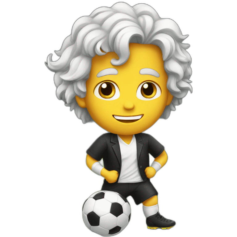 beethoven playing soccer emoji