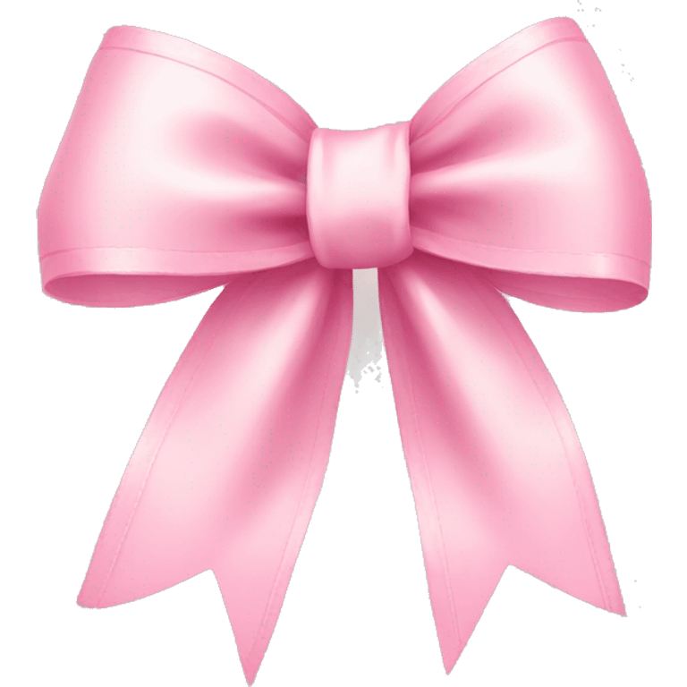 light pink ribbon bow emoji