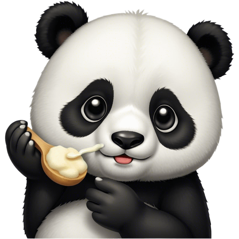 Panda eating sugar  emoji