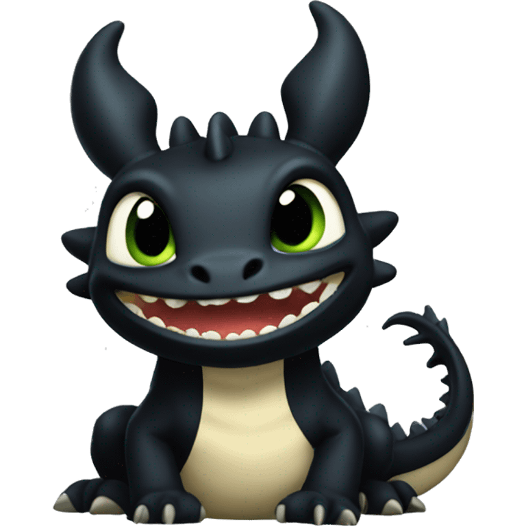  Dragon toothless emoji