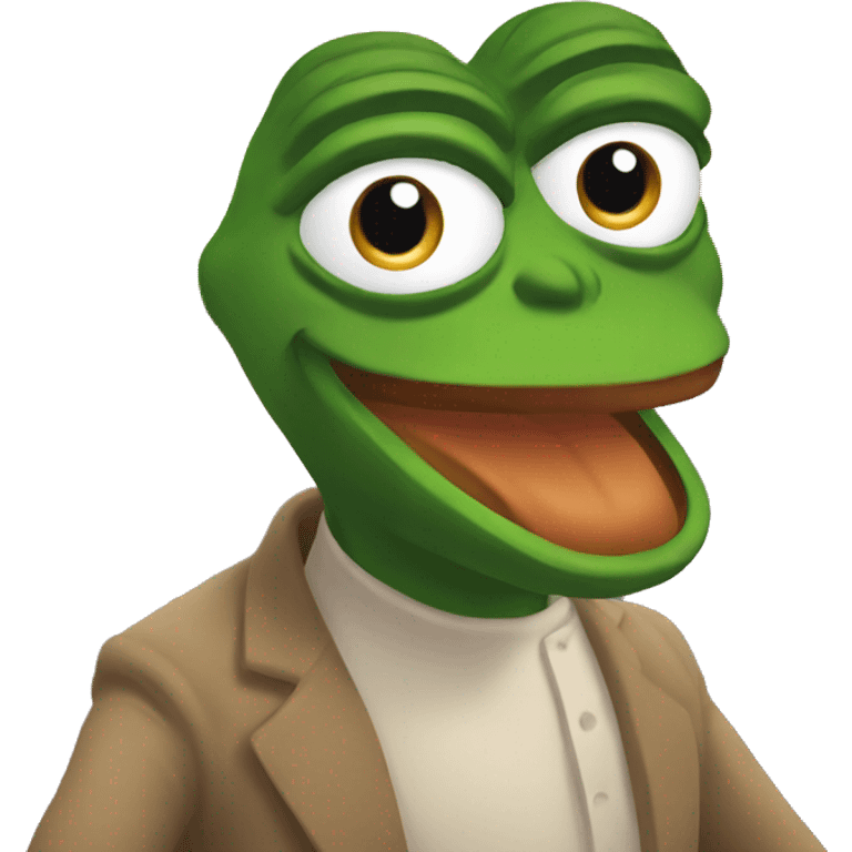 pepe happy on sunrise emoji