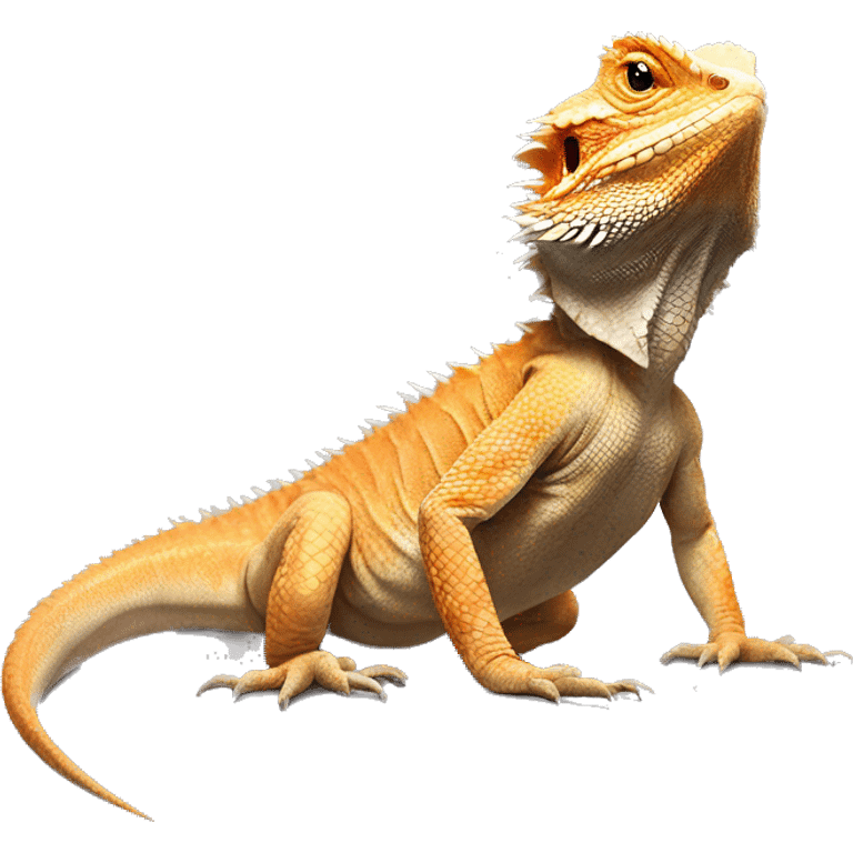 realistic bearded dragon full body emoji