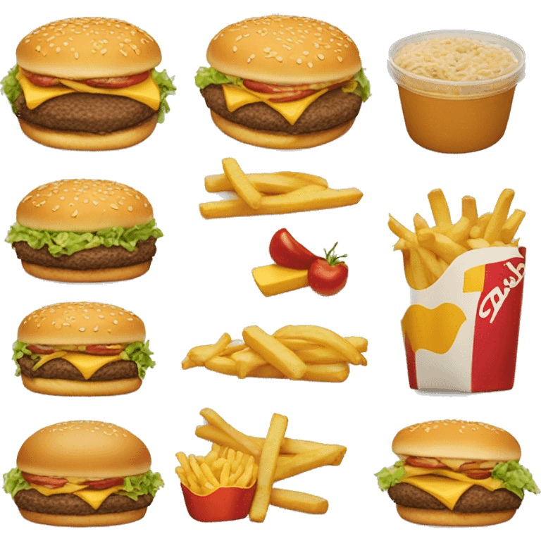 McDonald’s food emoji