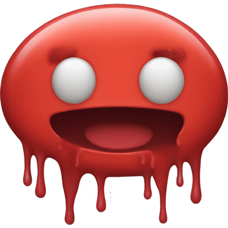 red color slime emoji