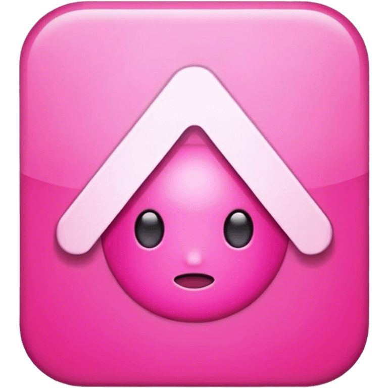 pink alert icon without face emoji