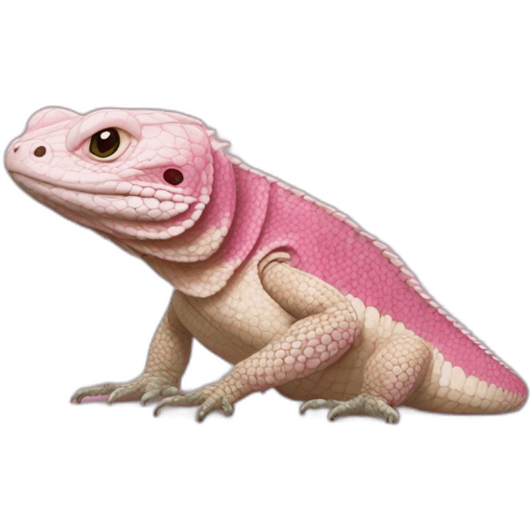 tegu lizard pink emoji